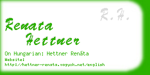 renata hettner business card